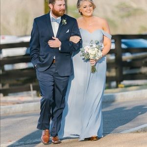 Azazie Corin Bridesmaid Dress in Dusty Blue